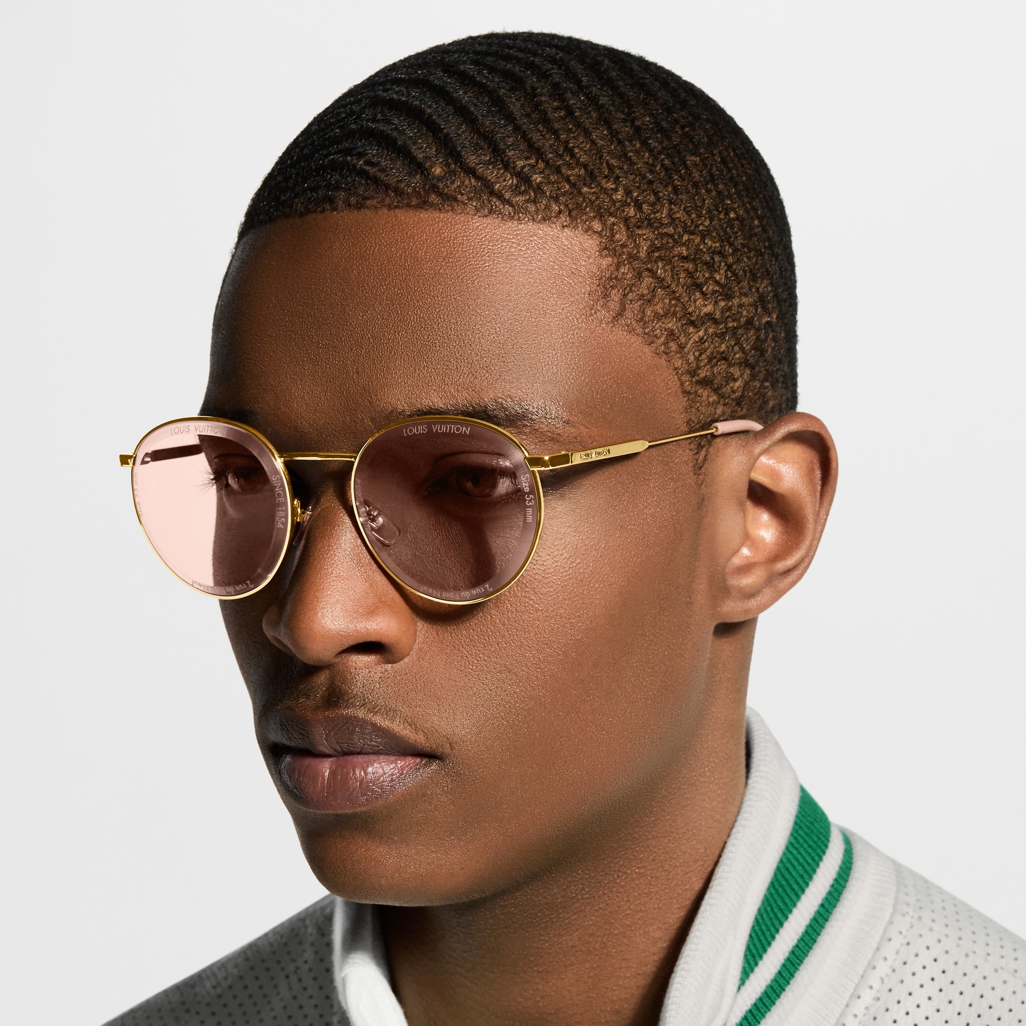 LV Super Vision Light Round Sunglasses - Luxury S00 Beige | LOUIS